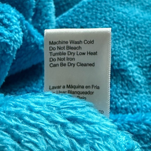 Jachs Cabin Turquoise Blue Sherpa Fleece Pullover Snap Mock Neck Cozy Warm S - Picture 5 of 5